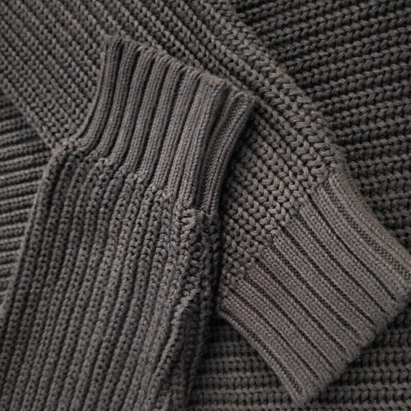 Beautiful navy blue well-knit heavy sweater - Made in Italy - Picture 4 of 5